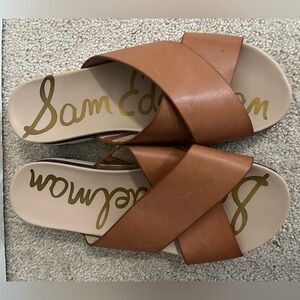 Sam Edelman Women's Brown Slide Sandals